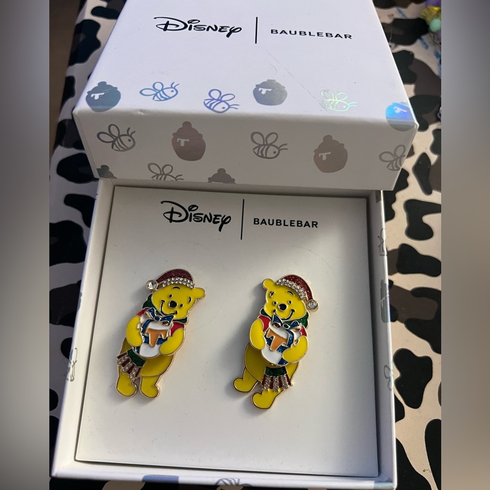 Disney Baublebar Winnie the Pooh earrings NWB